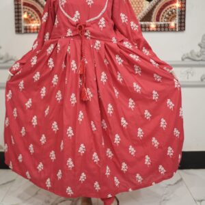 Stunning Embroidered Linen Frock – Gul Rukh| Mahrukh Ka Khushposh|4-Mn-EF